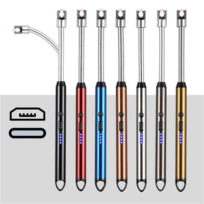 Elektryczna zapalniczka łukowa z latarką LED